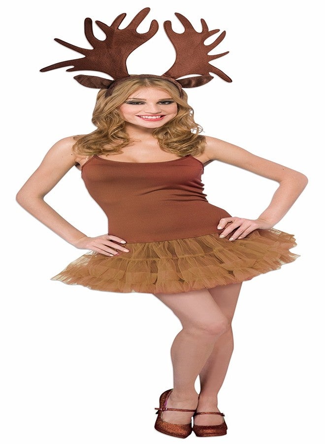 روبيز طوق رأس روبيز للكبار بتصميم قرون الأيل الضخمة، إكسسوار مثالي للحفلات التنكرية والهالوين - Image 2