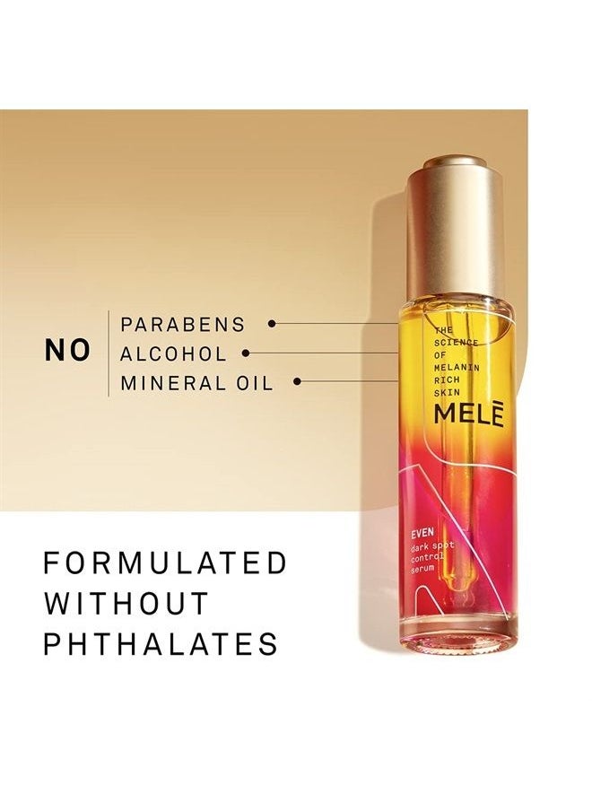 Mele Mele Even Dark Spot Visibly Reduces Dark Spots, Uneven Tone, And Signs Of Aging Control Serum With Niacinamide, Vitamin E, And Pro-Retinol 1 oz  - Image 2