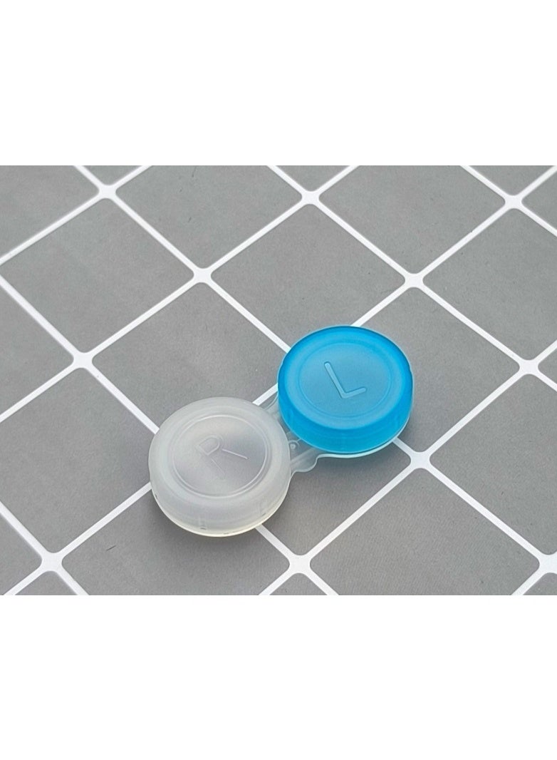 12 عبوة من علب العدسات اللاصقة، علب العدسات اللاصقة الشفافة بالجملة في 4 ألوان - Image 5