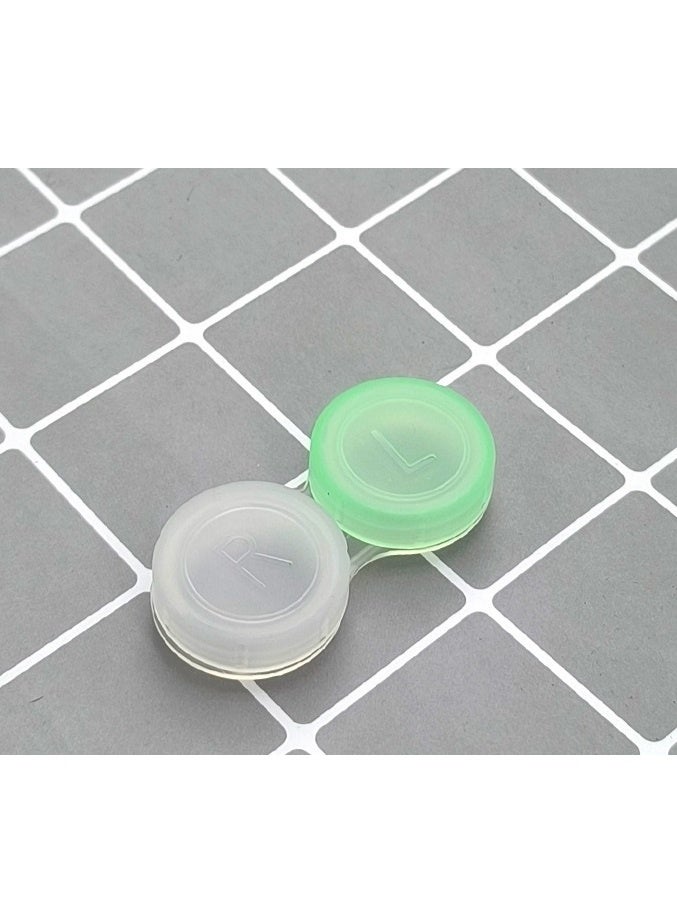 12 عبوة من علب العدسات اللاصقة، علب العدسات اللاصقة الشفافة بالجملة في 4 ألوان - Image 2