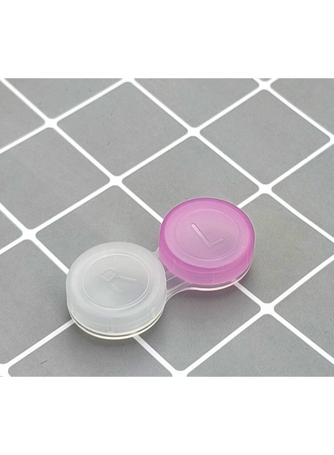 12 عبوة من علب العدسات اللاصقة، علب العدسات اللاصقة الشفافة بالجملة في 4 ألوان - Image 4