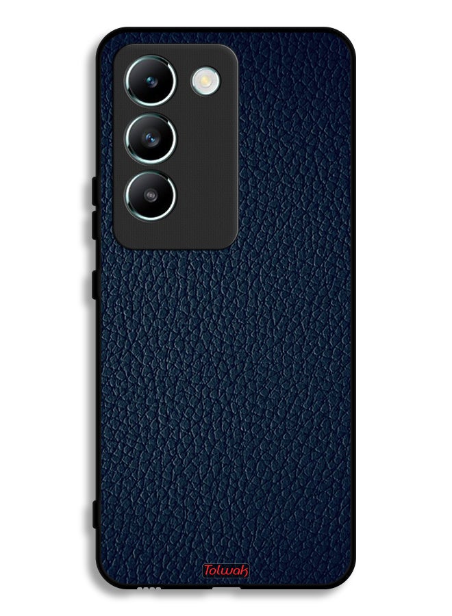 Tolwak غطاء حماية جلدي بنمط هندسي لهاتف Vivo V30 Lite 4G - Image 1