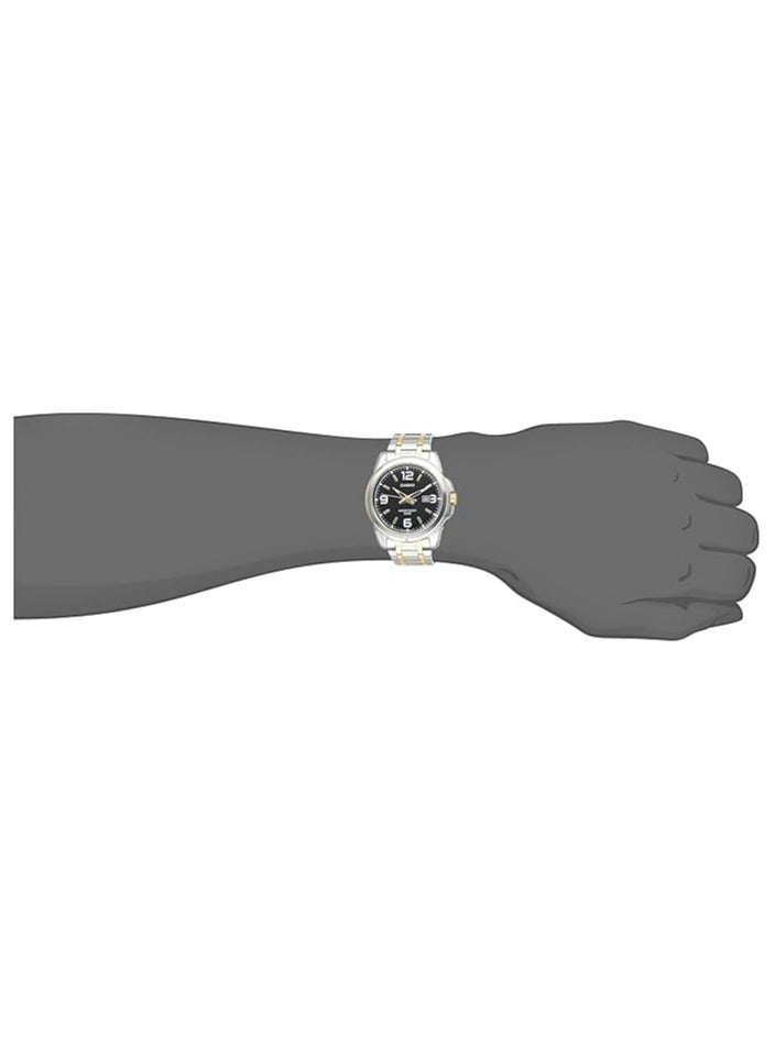 Casio Women's Watch - LTP-1314SG-1AVDF Black Dial, Silver Band - Image 3