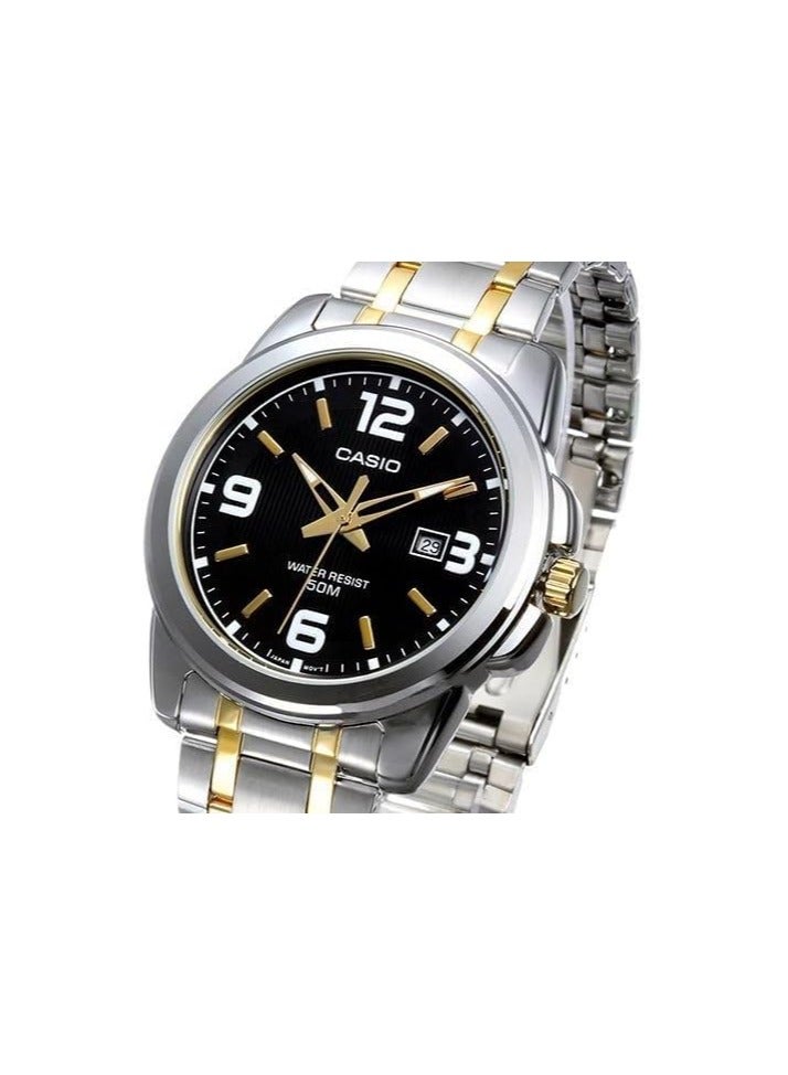 Casio Women's Watch - LTP-1314SG-1AVDF Black Dial, Silver Band - Image 5