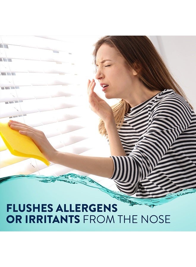 Vicks رذاذ أنف سينكس سالين، خالي من الأدوية برذاذ فائق النعومة، يخفف احتقان الجيوب الأنفية بسرعة، Clears mucus من نزلة برد أو حساسية، للاستخدام اليومي 5.0 أونصة سائلة × 2 - Image 5