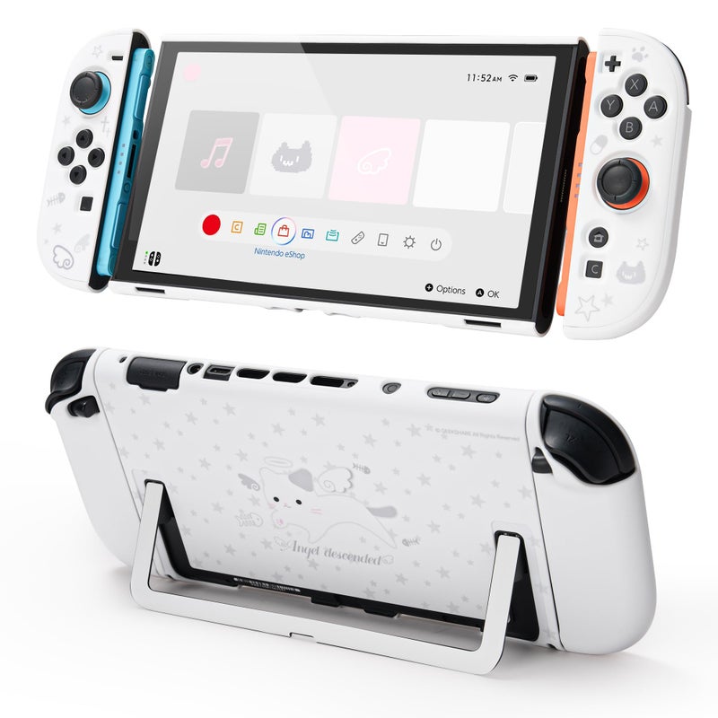 GeekShare Slim Protective Case Compatible with Switch 2 2025 AntiScratche and ShockAbsorption Dockable Hard Shell for Switch 2 Game Console Angel Descended - Image 2