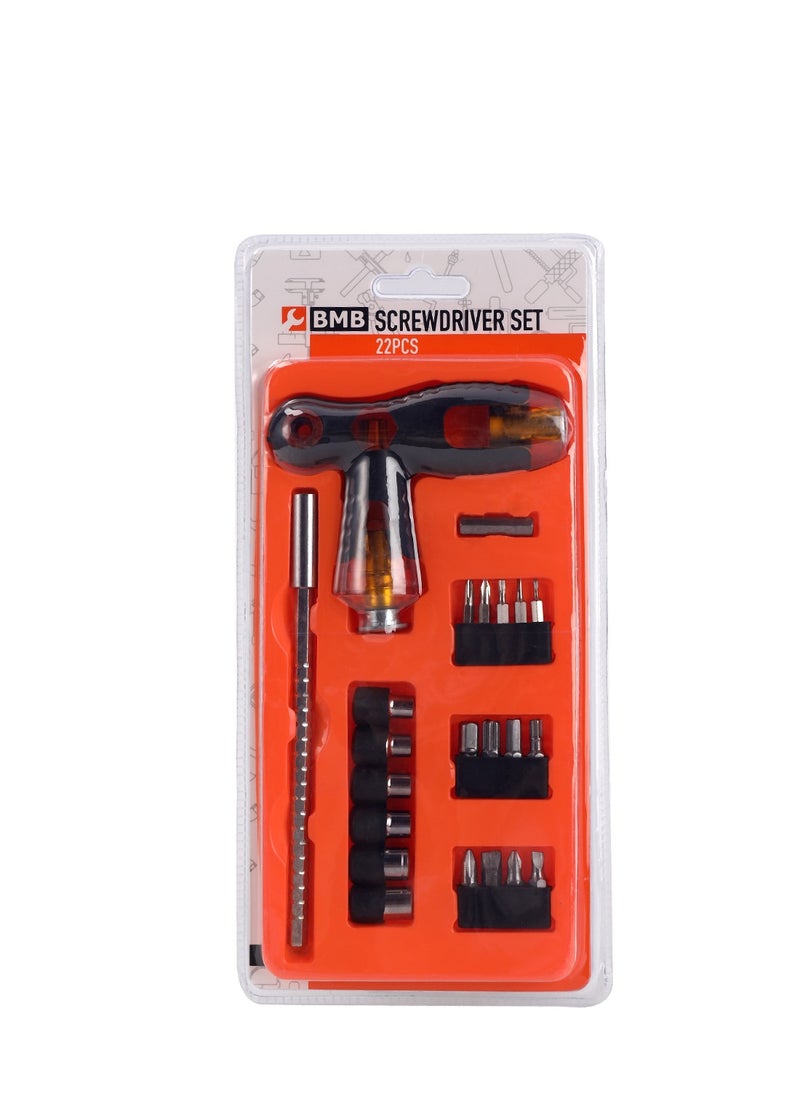 BMB tools - Screwdriver Set 22 Pieces|perfect for multi-uses | Screwdriver Set | Flag Screwdriver | Hand Tools - Image 1