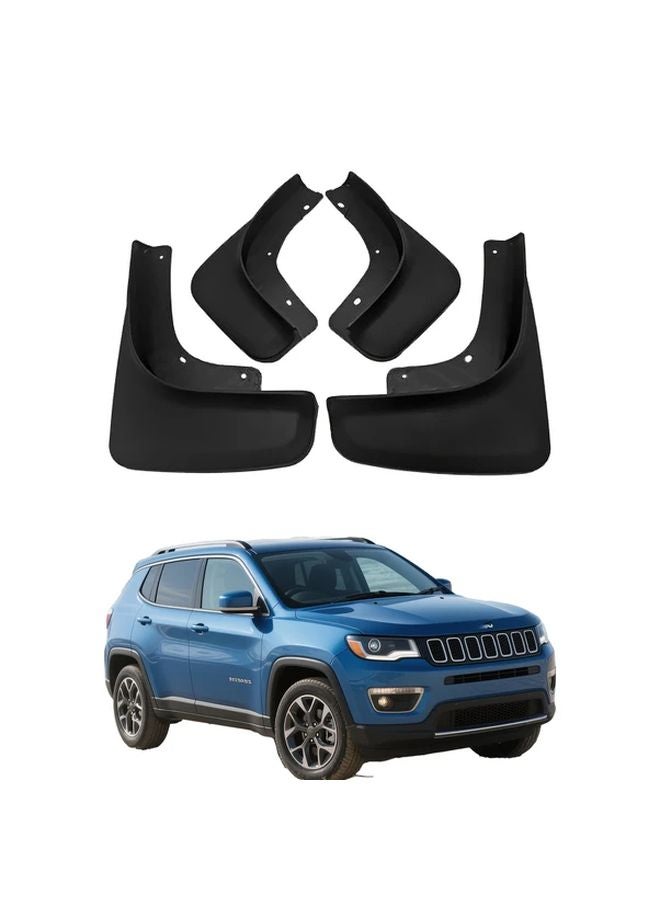 4Pcs Mud Flaps For Jeep Compass 2017 2020 Durable Fender Mudguard Scratch Protection - Image 5