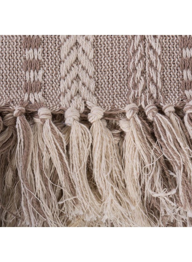 DII Braided Striped Throw, 50x60, Stone - Image 3