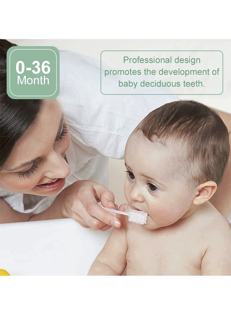 Mr. Penda 102PCS Baby Tongue Cleaner, Baby Oral Cleaner Newborn Baby Toothbrush, Disposable Infant Toothbrush Clean Baby Mouth, Gauze Gum Cleaner Stick Dental Care for 0-36 Month Baby and 1 Finger Toothbrush - Image 5