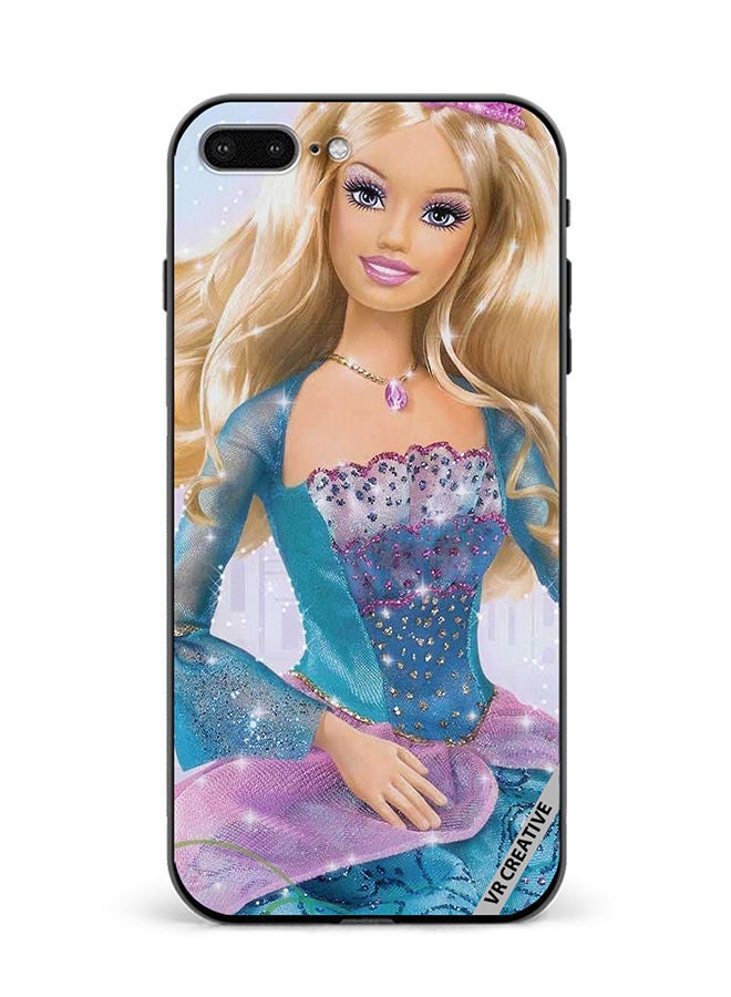 VR CREATIVE Protective Case Cover For Apple iPhone 7 Plus/8 Plus Blue Barbie Design Multicolour - Image 1
