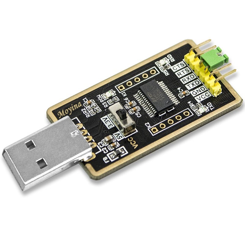 Moyina محول USB إلى TTL، محول USB إلى تسلسلي لمشاريع التطوير - مزود بشريحة FTDI USB UART IC الأصلية ‘FT232RL’ - Image 1