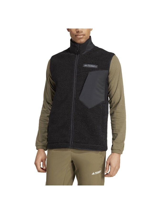 Adidas Xpl Hp Fl Vst Black Hiking Polarfleece-Full Zip For Men XS - Image 3