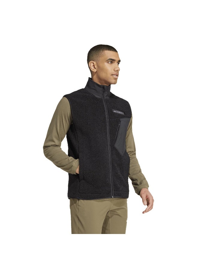 Adidas Xpl Hp Fl Vst Black Hiking Polarfleece-Full Zip For Men XS - Image 5