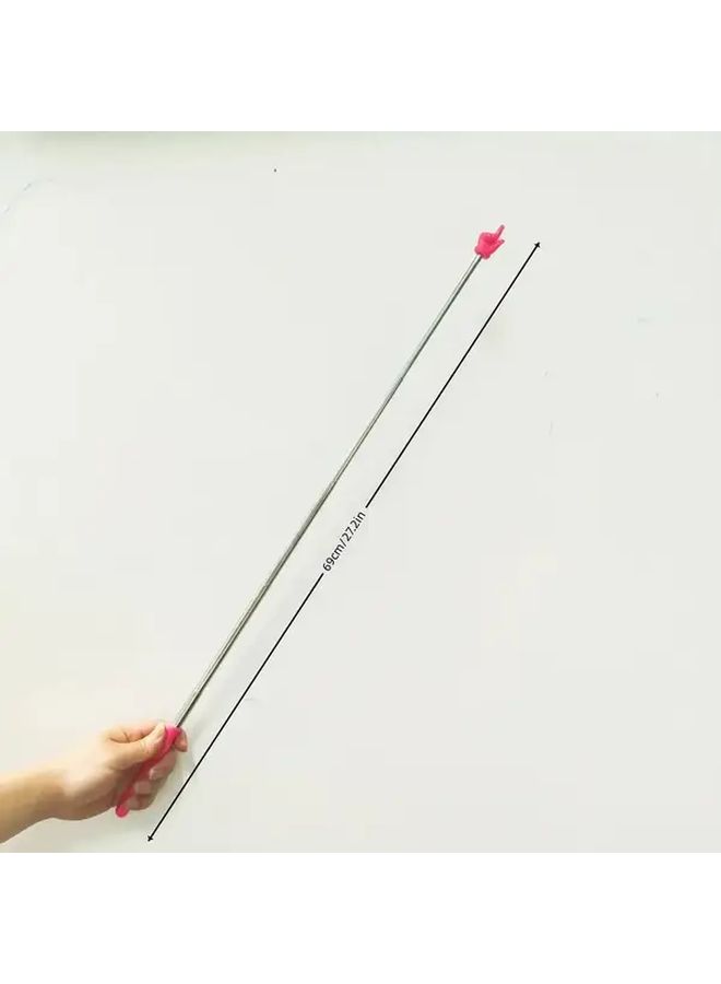 عصا قراءة لامعة عالية اللمعان قابلة للسحب، أداة تعليمية بلون أرجواني زاهي للمدرسة - Image 3