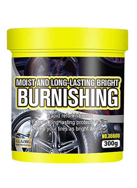 Tire Shine Maintenance Paste, Rain Resistant Long Lasting Tire Mounting Shine Wax, Tire Shine Restorer, Protectant for Rubber Vinyl, High Gloss, Non Staining Car Wax, Tire Cleaning Solution