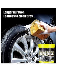 Excefore Tire Shine Maintenance Paste, Rain Resistant Long Lasting Tire Mounting Shine Wax, Tire Shine Restorer, Protectant for Rubber Vinyl, High Gloss, Non Staining Car Wax, Tire Cleaning Solution  - Image 3