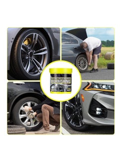 Excefore Tire Shine Maintenance Paste, Rain Resistant Long Lasting Tire Mounting Shine Wax, Tire Shine Restorer, Protectant for Rubber Vinyl, High Gloss, Non Staining Car Wax, Tire Cleaning Solution  - Image 5