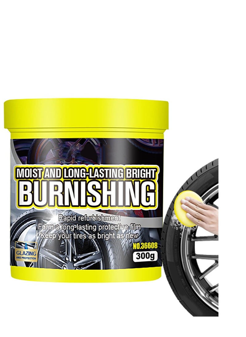 Excefore - Tire Shine Maintenance Paste, Rain Resistant Long Lasting Tire Mounting Shine Wax, Tire Shine Restorer, Protectant for Rubber Vinyl, High Gloss, Non Staining Car Wax, Tire Cleaning Solution - Image 1