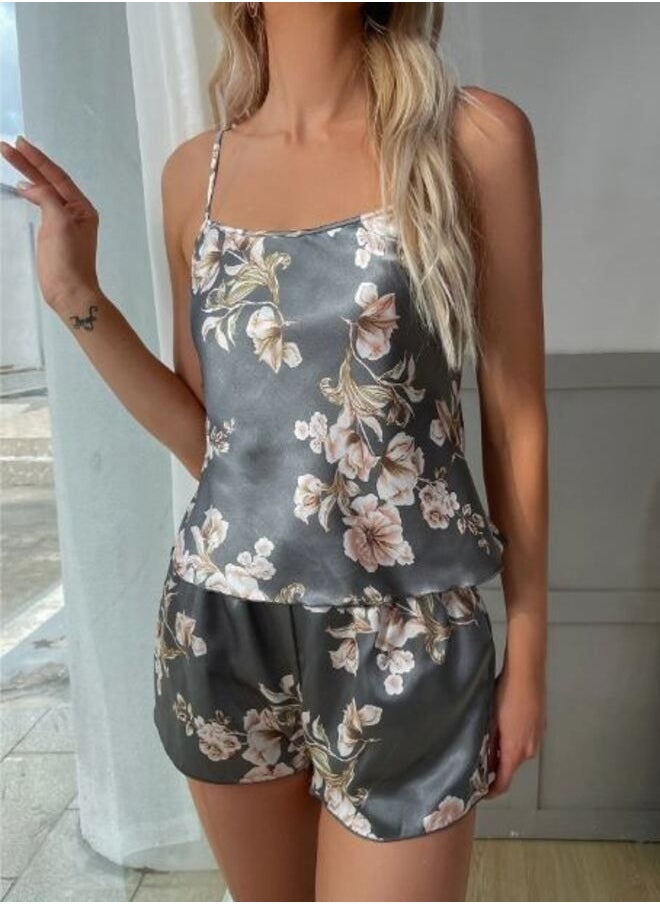 طقم بيجامة طباعة الأزهار ساتان - pzsku/Z06BF3F47F1617A1751C5Z/45/_/1677857638/76e6a772-2956-496c-b22e-fb30b1dd789e