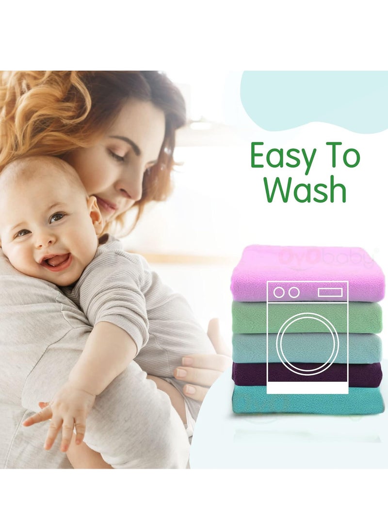 OYO BABY Toddler Baby Bed Sheet with Water
  Resistant and Easily Washable Dry Sheet, Extra Absorbent Washable Dry Sheet |
  Soft and Fleece Baby Bed Sheet for Toddler Kids, Large Size 140 X 100cm, Pink - Image 3