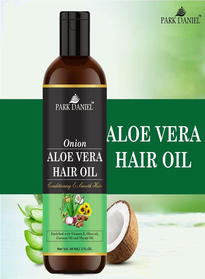 Park Daniel Premium Onion Aloe Vera Oil Enriched with Vitamin E- For Conditioning and Smooth Hair, Yellow, 60 ml - Image 5