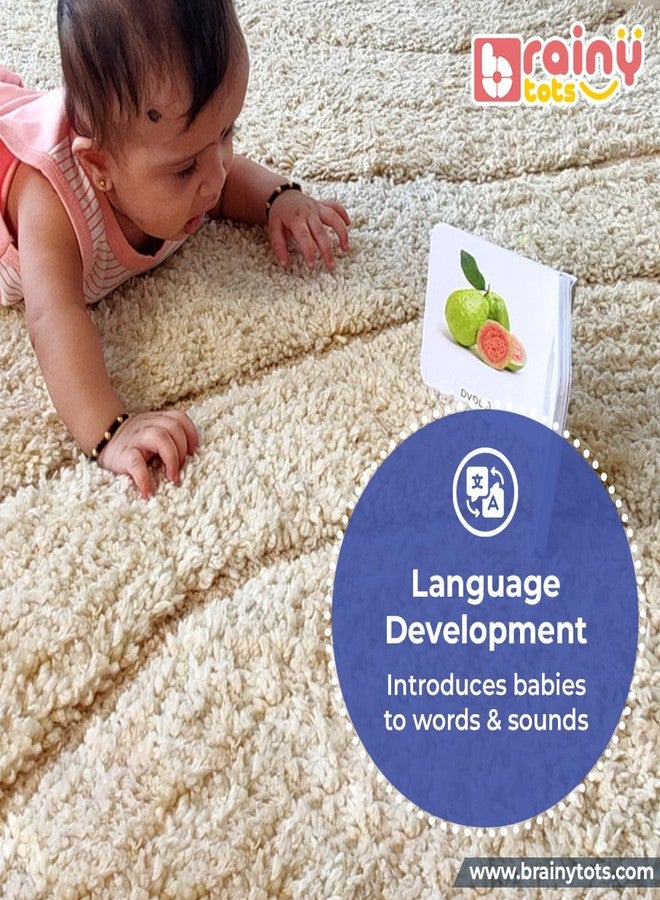 BrainyTots Board Books Set on 8 Topics | 5-Books Collection Featuring Animals, Birds, Fruits, Vegetables, Colors, Shapes, Alphabets & Numbers for Early Language Exploration - Image 2