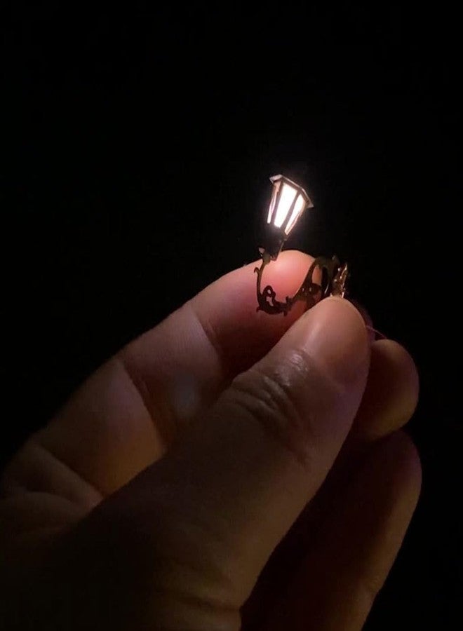 Yardwe Wall Lamp Model, 5Pcs Miniature Wall Lights for Dollhouse Decoration, Unique 1/87 Scale Led Lamps for Sand Table Models and DIY Projects - Image 4