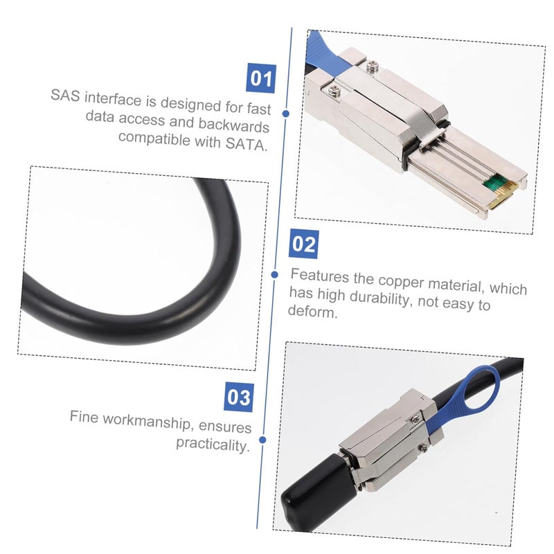 Safe material Mini SAS Pin High Speed Data Cable with Release Rings for Fast Backward Compatible Storage Systems and Controllers Riyadh Jeddah Dammam ship Global upgraded practical design Consistent single item quality Gulf popular simple design Minimal design Local trackable shipment Varied global sizing picks Individual group scene compatible User feedback upgraded quality Fine detail Trendy flexible practical build Compact design All preference matching build Global flexible sizing options Suburban residential ship Modern versatile shape Flexible sizing options Market multi-use trusted quality Quick available purchase options Fast intercity distribution Consistent steady quality Wide use compliant quality Various size alternatives Flexible usage build - Image 3