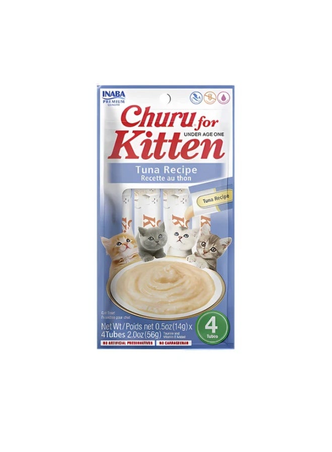 INABA CHURU FOR KITTEN TUNA RECIPE CAT TREAT - 48