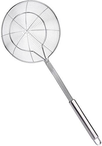 Aracoware Wire Kitchen Skimmer Spider Strainer Stainless Steel food colander Slotted Ladle Scoop For Pasta Deep Frying Chips - Image 2