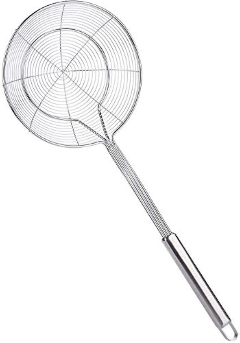 Aracoware Wire Kitchen Skimmer Spider Strainer Stainless Steel food colander Slotted Ladle Scoop For Pasta Deep Frying Chips - Image 1