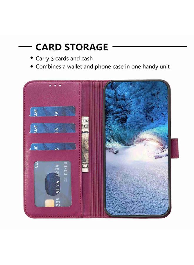 S-TOP Case For OPPO Reno7 5G / Find X5 Lite Four-leaf Embossed Leather Phone Case - Image 5