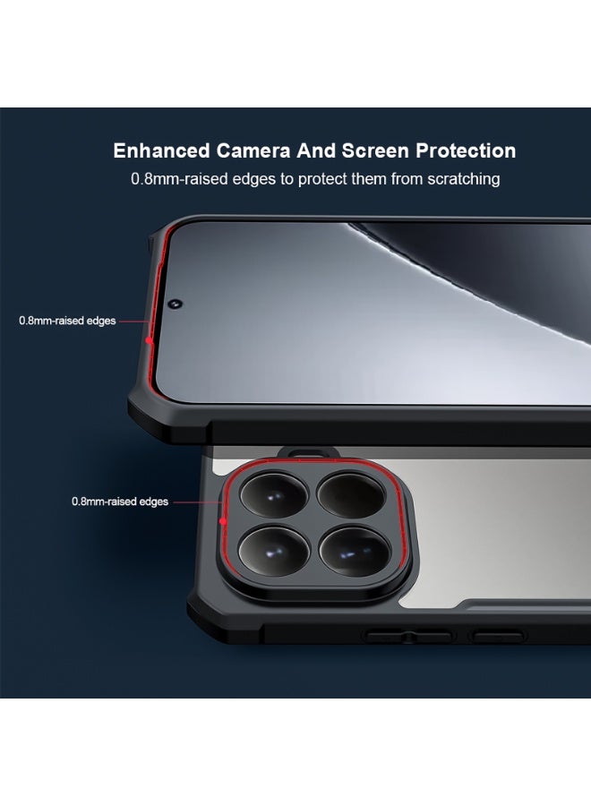 For Xiaomi 15T Pro Case, Camera Lens Protection Back Cover, TPU+PC Shockproof Bumper Mobile Phone Case, Anti-Yellowing Slim Fit Protective Casing - Image 2