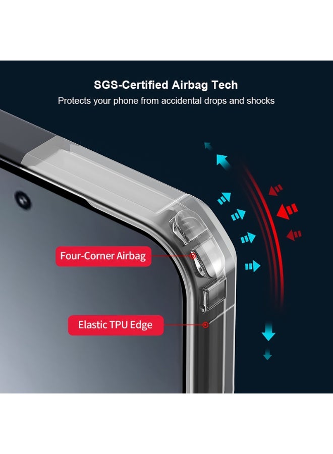 For Xiaomi 15T Pro Case, Camera Lens Protection Back Cover, TPU+PC Shockproof Bumper Mobile Phone Case, Anti-Yellowing Slim Fit Protective Casing - Image 4