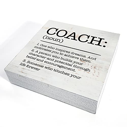 HDKY Wood Box Sign, Coach Definition, 5 x 5 inches, Rustic Decorative Signage for Wall and Desktop, Ideal Gift for Any Occasion - Image 3