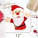 Hopearl Plush Christmas Santa Claus Hand Puppet with Open Movable Mouth for Imaginative Play Role Play Interactive Toy for Storytelling Teaching Puppet Theater Gift for Kids Boys Girls Red 16 - Image 4