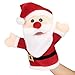 Hopearl Plush Christmas Santa Claus Hand Puppet with Open Movable Mouth for Imaginative Play Role Play Interactive Toy for Storytelling Teaching Puppet Theater Gift for Kids Boys Girls Red 16 - Image 2