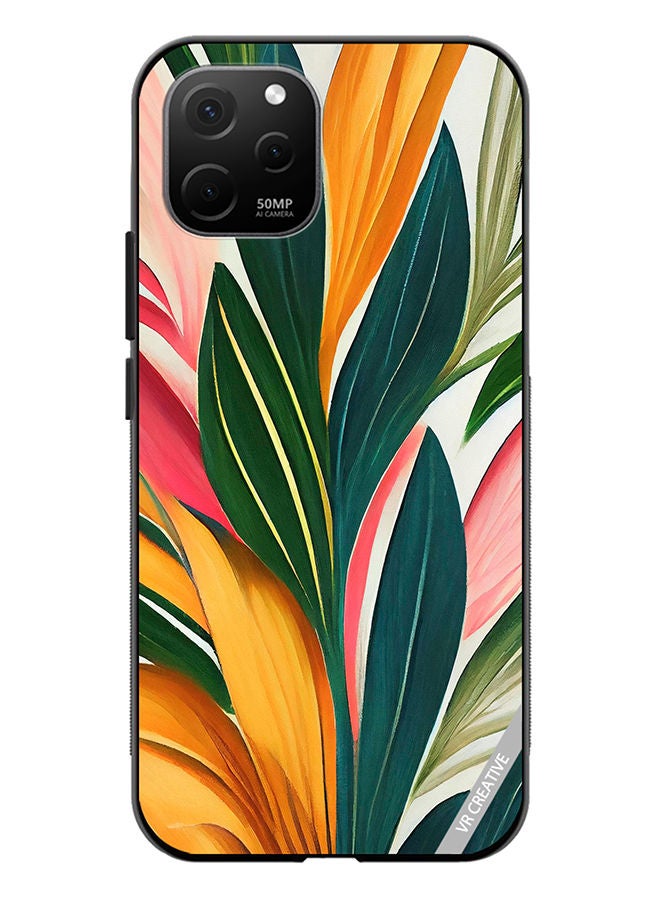 VR CREATIVE Protective Case Cover For Huawei Nova Y61 Backdrop Of Abstract Bright Style Flowers And Tropical Design Multicolour - Image 1