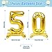 YiYou 50 Balloon Numbers Gold Giant Self Standing Number 50 Balloon Birthday Foil Balloons for 50th Birthday Party Decorations 50 Anniversary Party Supplies - Image 4