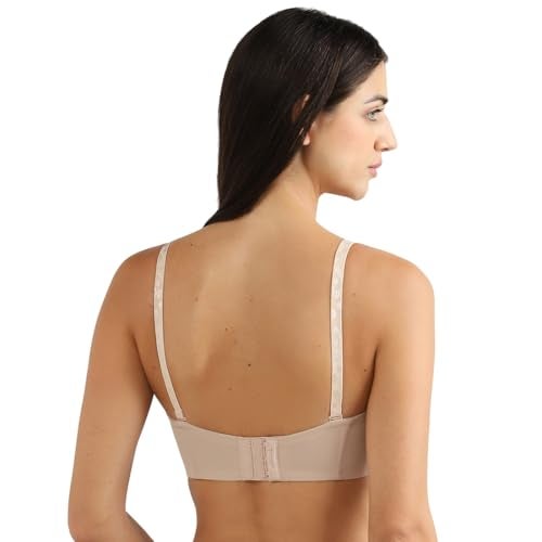 Wacoal Women’s Basic Mold |Padded|Non-Wired |Half Cup|Everyday Wear|Strapless|Multiway Bra Beige (B70) - Image 5