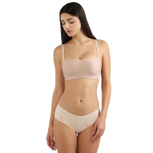 Wacoal Women’s Basic Mold |Padded|Non-Wired |Half Cup|Everyday Wear|Strapless|Multiway Bra Beige (B70) - Image 1