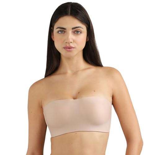 Wacoal Women’s Basic Mold |Padded|Non-Wired |Half Cup|Everyday Wear|Strapless|Multiway Bra Beige (B70) - Image 3