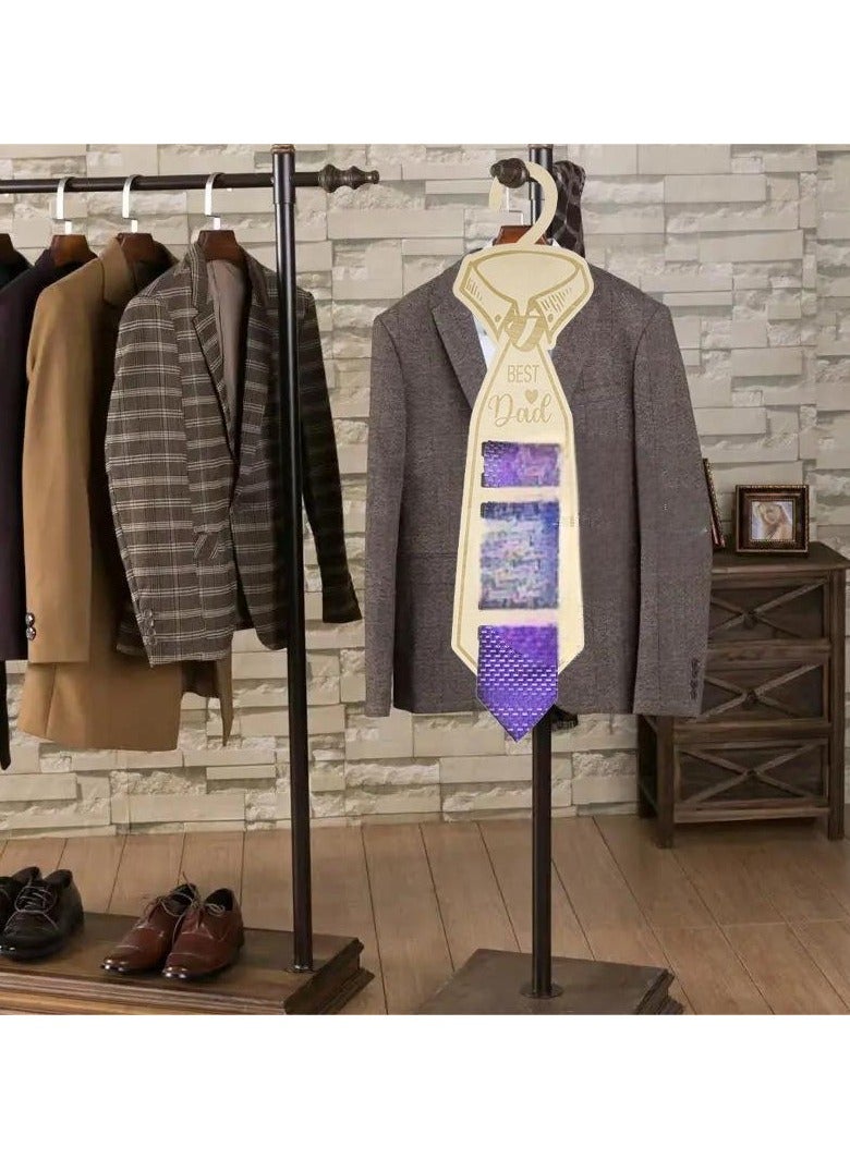 Tie-shaped wooden clothes hanger - Image 3