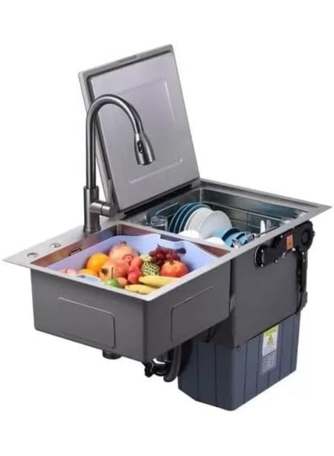 Hans Built-in Undermount Dishwasher 6 Places 90cm Stainless Steel