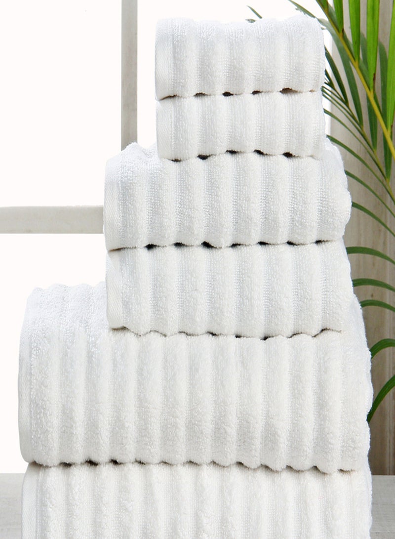 Hometown 6 Pack Hometown Bathroom Towel Set -500 GSM 100% Cotton Low Twist -2 Hand Towel -2 Face Towel -2 Bath Towel -Color Economical - Image 5