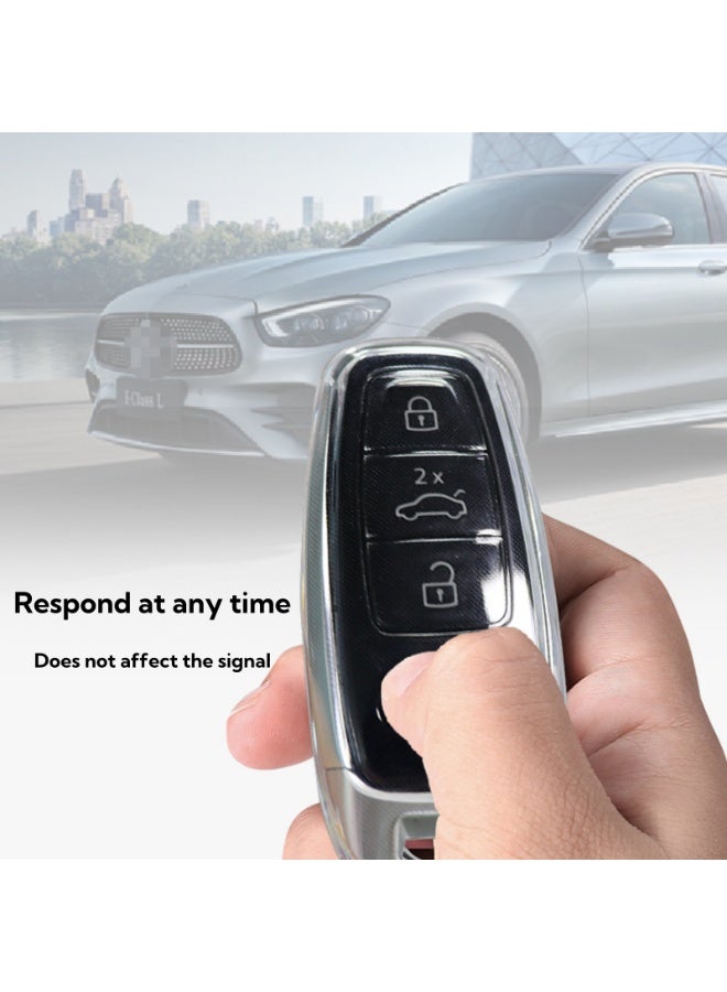 NOVOLAN Key Shells 2 Pack Car Key Cover Compatible with Audi A6l A6 A8 Series, Ultra-Thin Transparent Full Coverage, Original Look Protects Against Dust & Debris Anti-Slip, Lightweight (clear) - Image 5