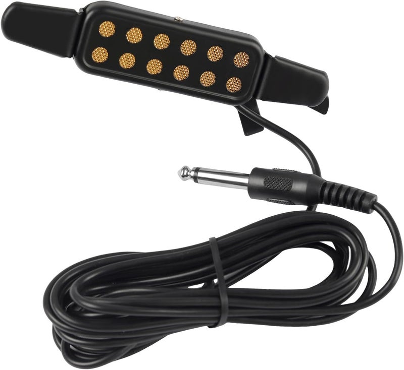 GOGHOST Clip-On Guitar Pickup for Steel-String (Not for Classical) Acoustic Guitar Pickups for 38-42 in Electric Pick Up Transducer Amplifier, Cable Length 10ft - Image 1