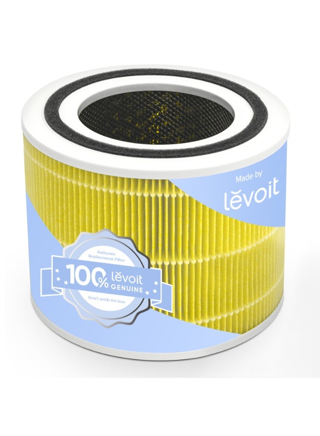 LEVOIT Core 300 Air Purifier Pet Allergy Replacement Filter, 3-in-1 Filter, Efficiency Activated Carbon, Core300-RF-PA, 1 Pack, Yellow Core 300-RF-PA Yellow - Image 1