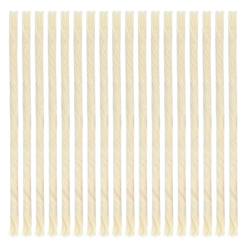 Ner Mitzvah Natural Smokeless Cotton Wicks â€“ 50 Count (Approx.) 39 Ply Thin for Oil Cup Candle â€“ Replacement Wicks - Image 2